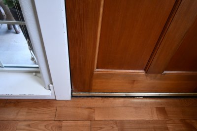 entry way floor showing some wear