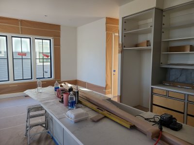 ktichen looking into dining room