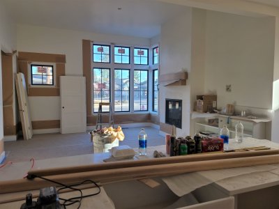 looking at living room from kitchen