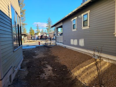 patio side and neighbor