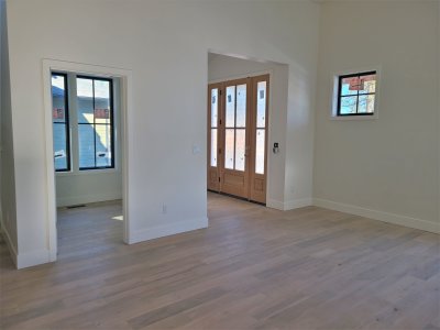 entry way and small office