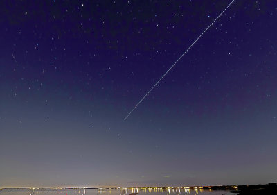 ISS Soars Over Lewis Bay October 2, 2020 7:46PM