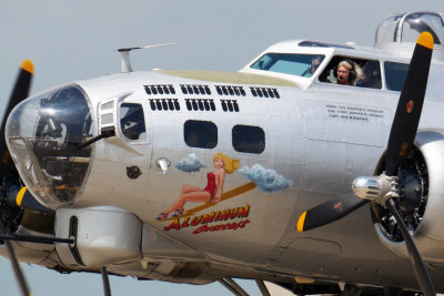 Look at the pilot and the nose art
