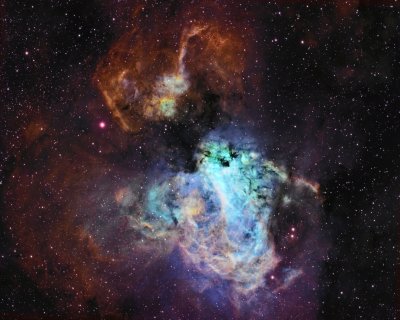 Omega Nebula M17 SHO