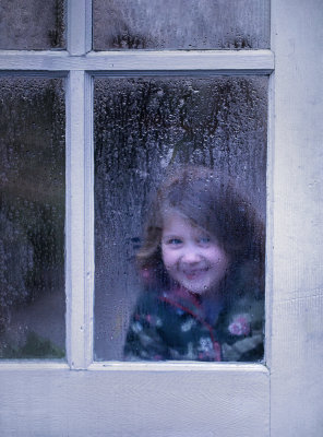 Happiness in a rainy window!