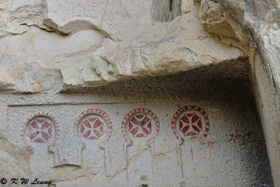 Maltese crosses outside a cave church DSC_0986