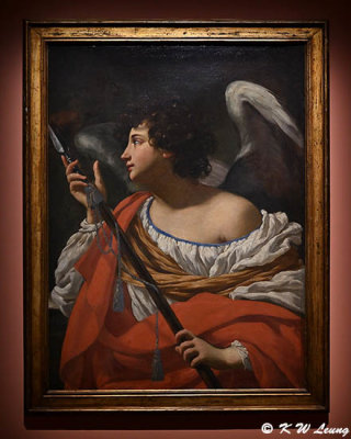 Angel with a Spear (1627) by Simon Vouet