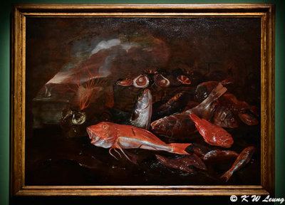 Still Life with Fish (1665-1670) by Giuseppe Recco