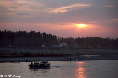 Sunset in Yili River 01