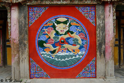 A colourful and vivid painting in Ta'er Monastery