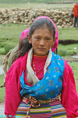 A Tibetan girl