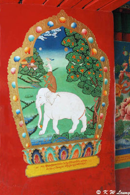 Door painting of Tashilhunpo Monastery