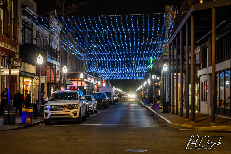 Mobile Al Dauphin Street Night Lights