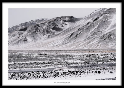 Snow-covered volcanic fields, Iceland 2019