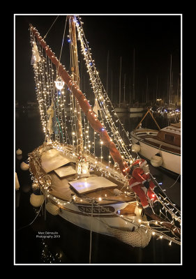 Sanary Harbour at Christmas