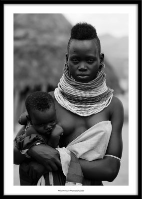 Dassanech women and her baby, Ethiopia 2020