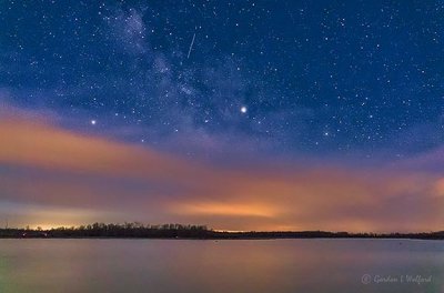 Meteor, Jupiter, & Clouded Milky Way P1390478