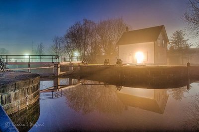 Detached Lock In Foggy First Light P1400419-21