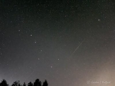 Big Dipper, Meteor & Polaris P1430987