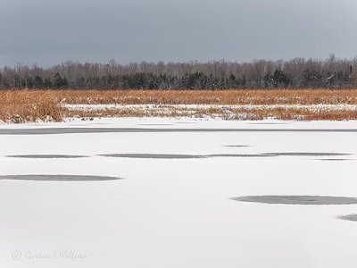 Snow-Covered Frozen Swale DSCN04684