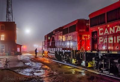 CP Crew Change On A Foggy Night P1500427-33