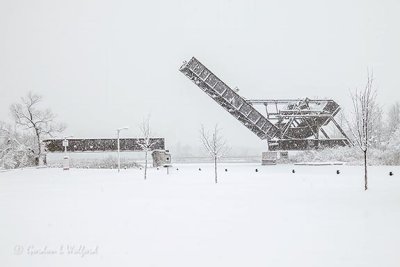 Bascule Bridge In Snowfall P1020071