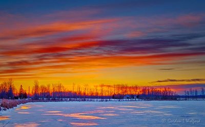 Sunrise At A Frozen Irish Creek P1510394-00