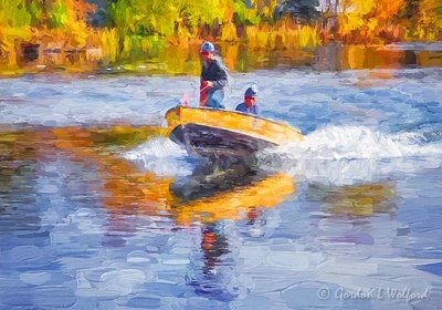 Two Men In A Speeding Boat DSCN37912 'Art'