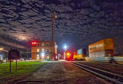 Clouded Beaver Moon & Rail Yard At Night DSCN41892-4