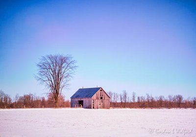 Old Weathered Barn In Snowy Field DSCN47511 'Art'