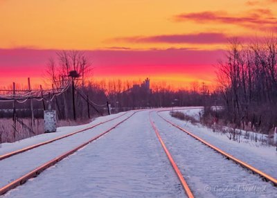 Railway Tracks At Sunrise DSCN48235
