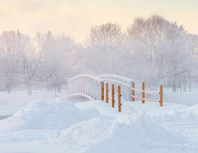 Footbridge On A Frosty Misty Morning DSCN48600