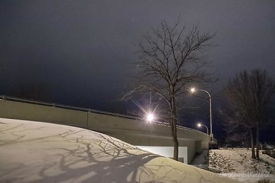 Beckwith Street Bridge On A Winter Night 90D11821-5