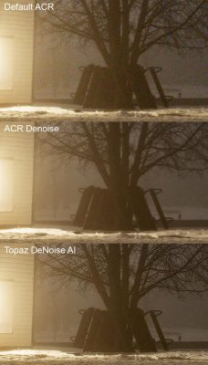 Detached Lock On A Foggy Night ACRdenoise vs Topaz DeNoise AI