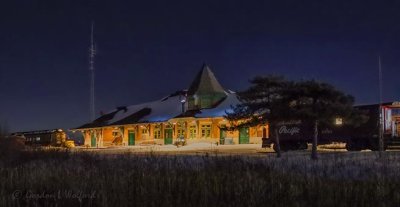 Railway Museum Of Eastern Ontario At Night 90D12924-8