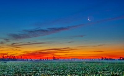 Crescent Moon & Venus At Sunrise 90D27055-9