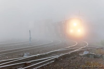 CP 113 Freight Train In Fog 90D27686