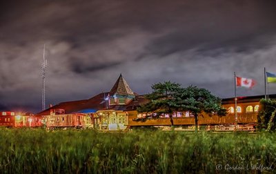 Railway Museum On A Cloudy Night 90D34403-7