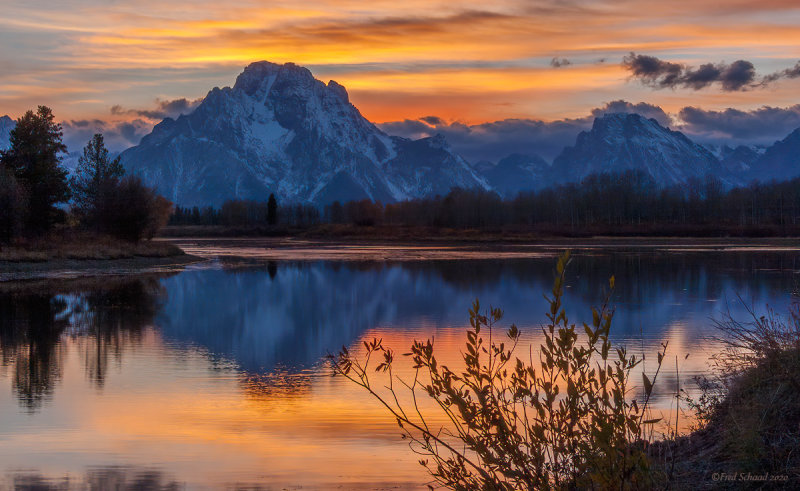 Sunset at Oxbow Bend