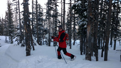 Chris's skiing form