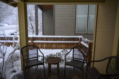 Still snowing