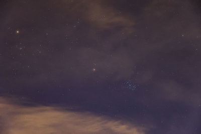 Mars and the Pleiades