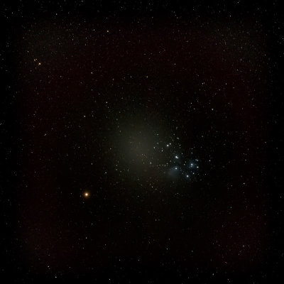 Mars and the Pleiades in Conjunction