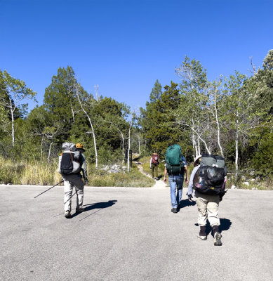 At the Lehman Creek trailhead