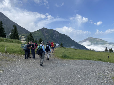 Starting our hike