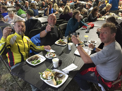 Dinner at Dorena Lake