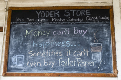 toilet paper and money