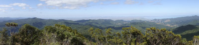 View of the Thames inlet from Kaitarahiki Peak
