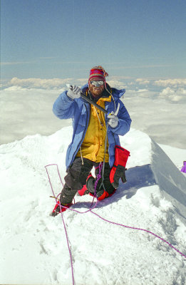 Michael Colasurdo on the summit of Denali