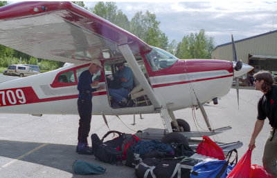 Loading the plane